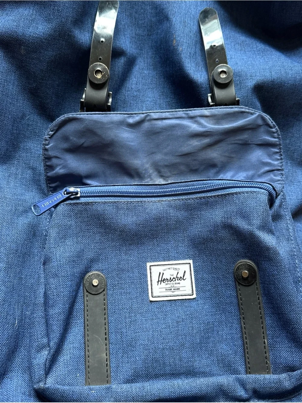 Herschel Supply Co. Little America backpack Laptop Padded Blue With Black Straps